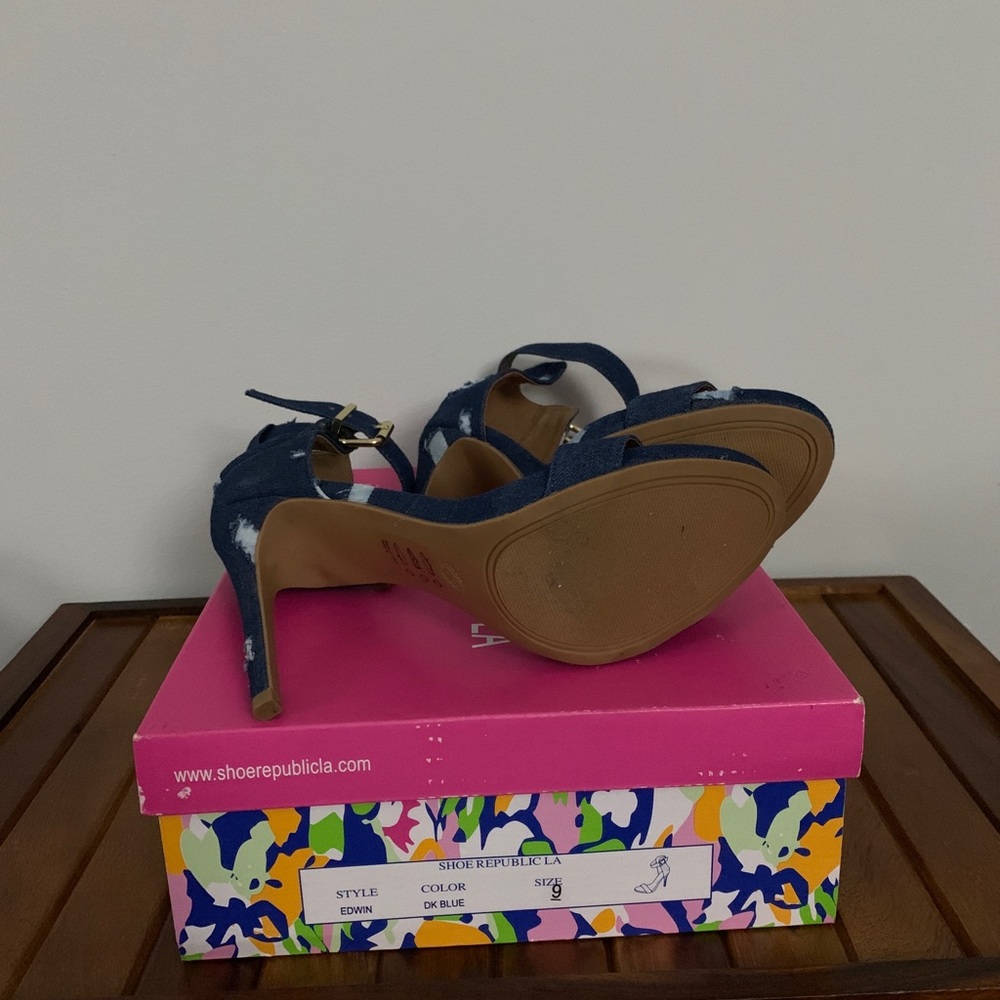 Denim, Dark Blue Heel